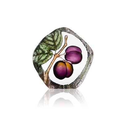 Målerås Plommon Kristallskulptur