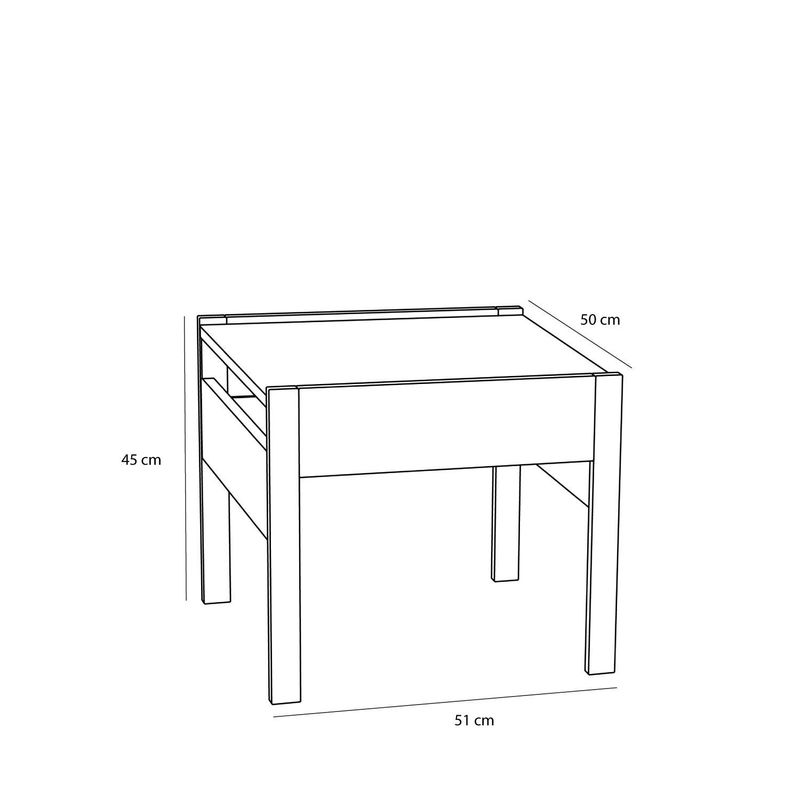 Forma Sidobord i Natur Ek 50x51xh45cm