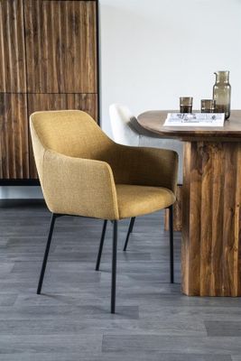 Eleonora Fåtölj Paul - Senapsgul Linea