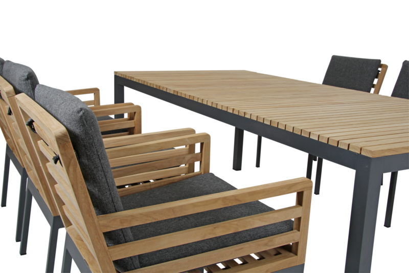 Brafab Zalongo Matstol Grå/Teak