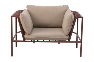 Brafab Collier Fåtölj Zin Röd / Teddy Beige