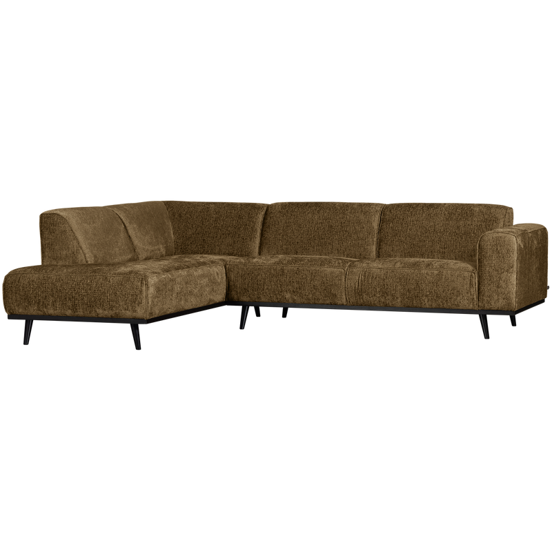 WOOOD Statement Hörnsoffa Vänster Sammet Mässing