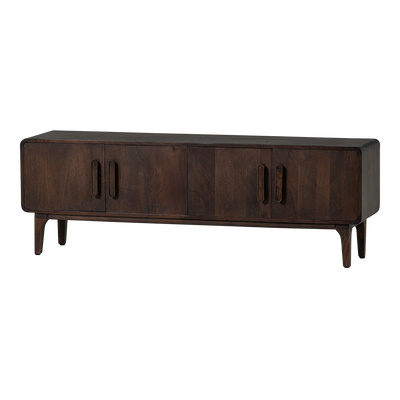 WOOOD LIYA TV-bänk 150 cm Mangoträ Mörkbrun