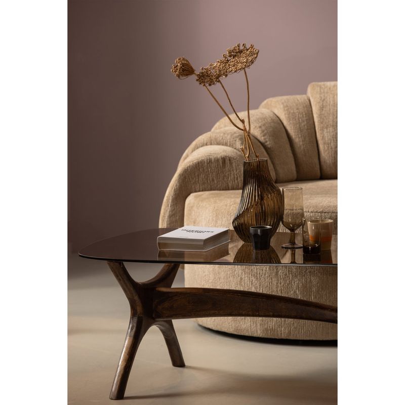 WOOOD Flash Soffbord i Mangoträ och Glas