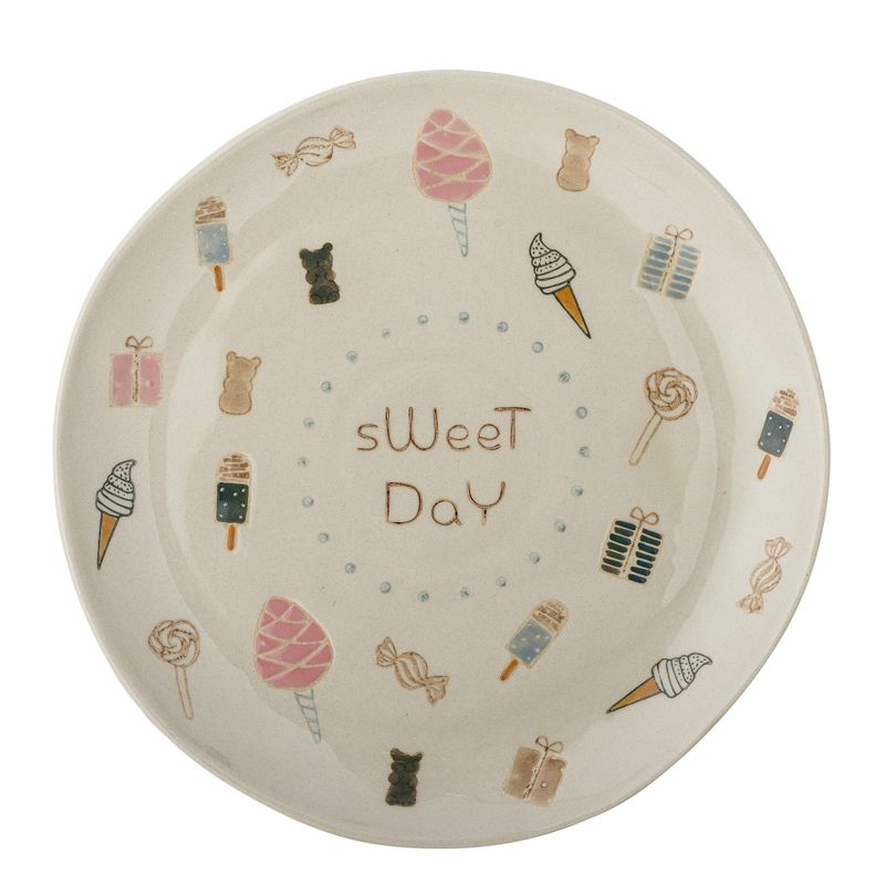 Bloomingville Mini Sweets Tallrik, Natur, Stengods - 6-pack