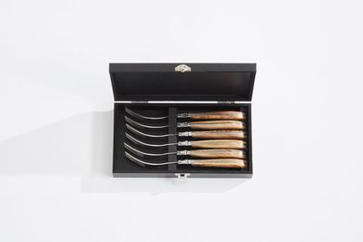 Laguiole By Hâws grillgafflar 6-pack, handtag i olivträ