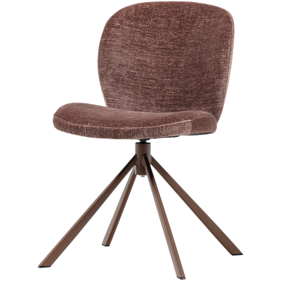 WOOOD Femke Matstol i Chenille, Brun 2 st