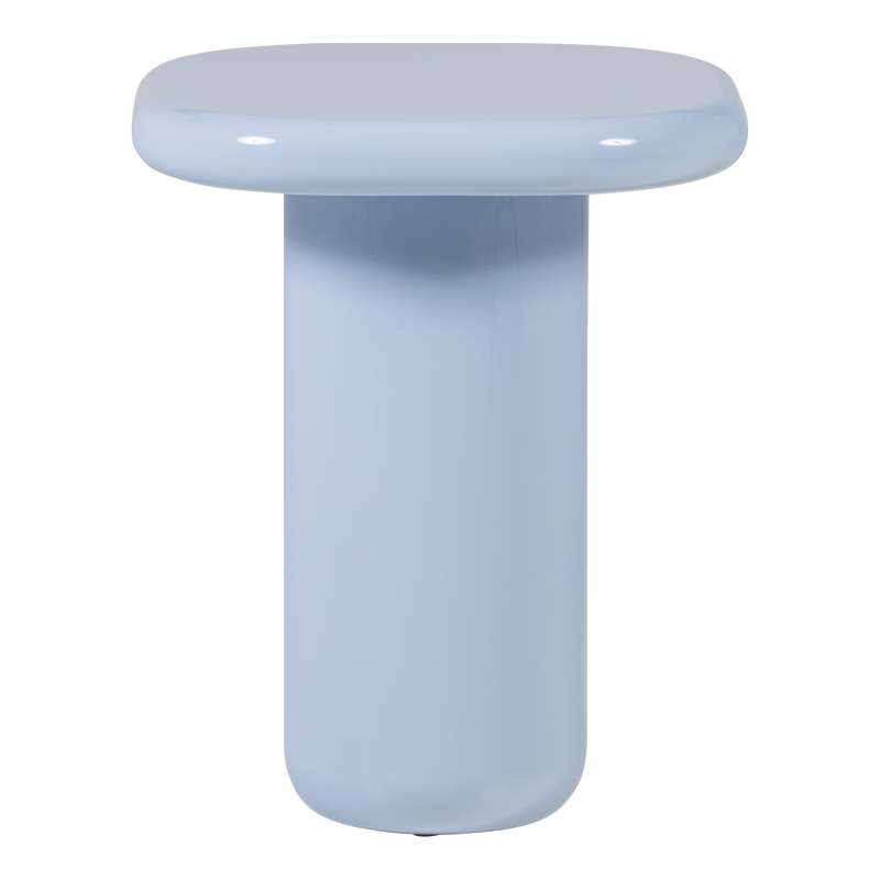 WOOOD Zava Sidobord Trä Högblank Ljusblå [FSC]