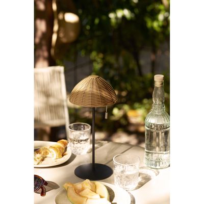 House Nordic Wigan LED Bordslampa Natur/Svart