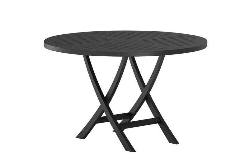 Venture Home Kenya Runt Matbord ⌀120 Svart