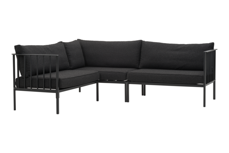 Brafab Upper Soffgrupp Vänster Svart/Teddy Black