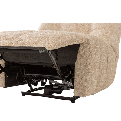 WOOOD Hein elektrisk reclinerfåtölj natur melange