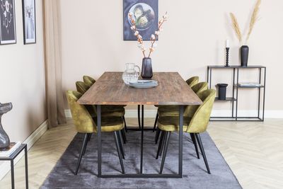 Venture Home Padang,Velvet Rektangulär Matgrupp