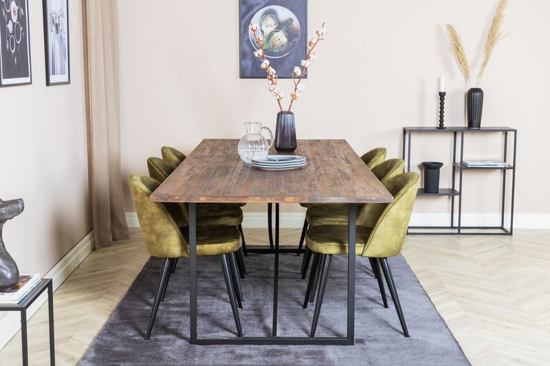 Venture Home Padang,Velvet Rektangulär Matgrupp