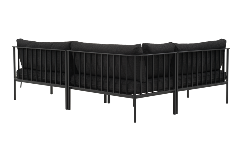 Brafab Upper Soffgrupp Vänster Svart/Teddy Black