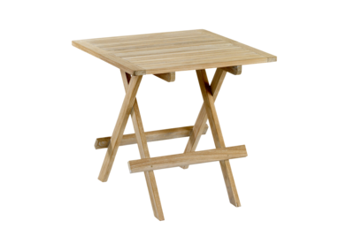 Brafab Opal Sidobord 50x50 cm Vitpigmenterad Teak