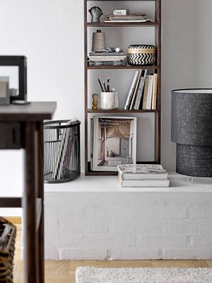 Bloomingville Zalt Bordslampa, Svart, Linne