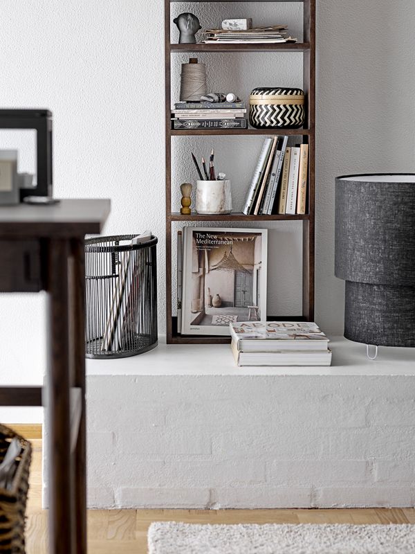 Bloomingville Zalt Bordslampa, Svart, Linne