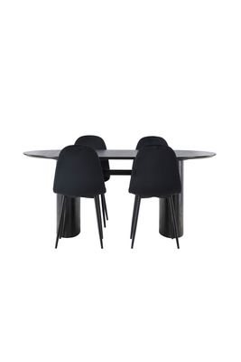 Venture Home Matgrupp Isolde med stolarna Polar