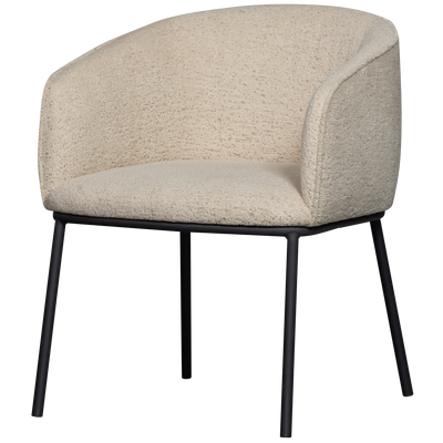 WOOOD Leon Matstol i Boucle Naturmelange