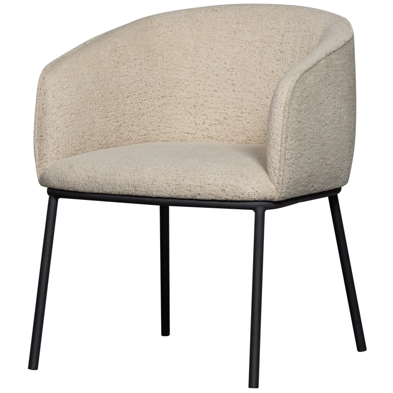 WOOOD Leon Matstol i Boucle Naturmelange