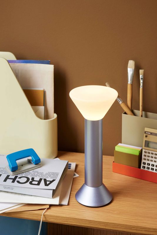 Hübsch Flash Portabel Lampa Metallic Lila, LED, 3W