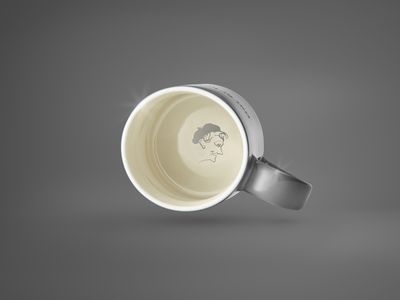 Design House Stockholm Astrid  Lindgren Grå mugg "Ge barnen kärlek" Nr. 1