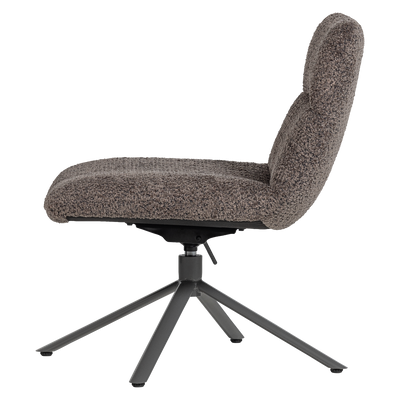 WOOOD Soren Justerbar Snurrfåtölj i Ullig Brun