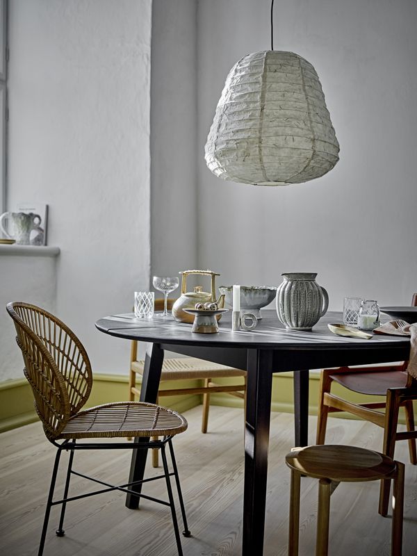 Bloomingville Peron matbord, svart, FSC® 100%, ek