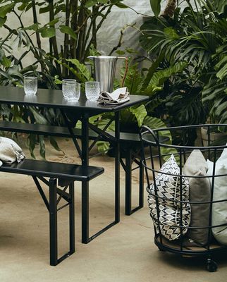 Nordal DOWNTOWN korg på hjul - svart