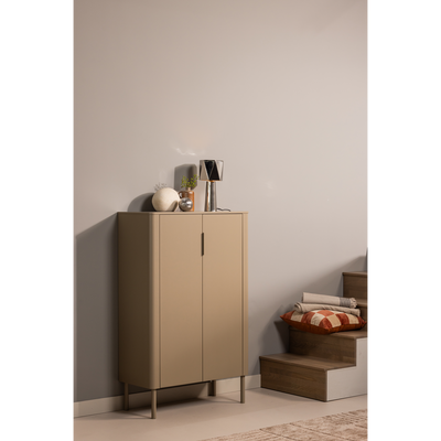 WOOOD Gunnar 2-Dörrars Skåp i Furu - Mud