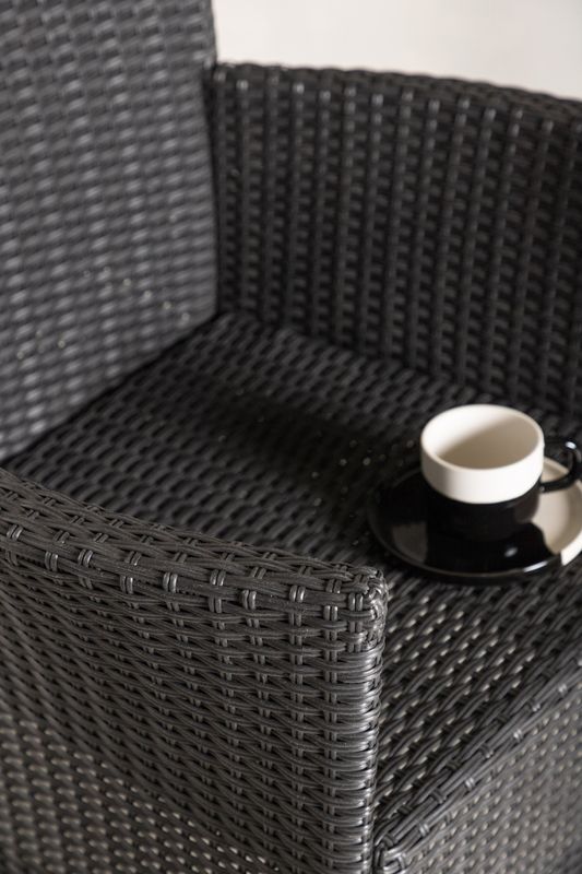 Venture Home Knick Matstol 2-pack i Svart Konstrotting