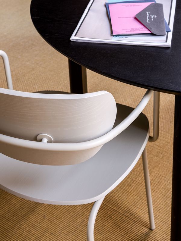 Hübsch Arch Matstol Ljusgrå 48x48xh82cm