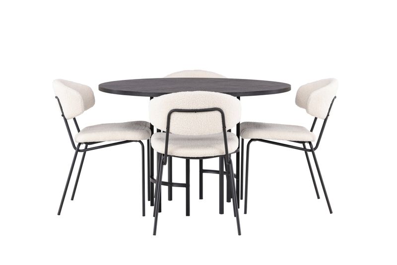 Venture Home Matgrupp Copenhagen med 4 Matstolar Chico