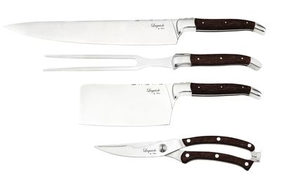 Laguiole By Hâws kockset med 4 delar, handtag i wengéträ