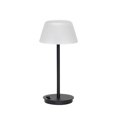 Hübsch Salon Bärbar bordslampa Svart