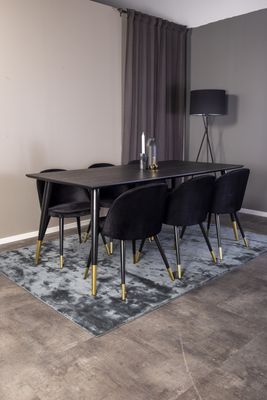 Venture Home Matgrupp Dipp med Velvet Stolar