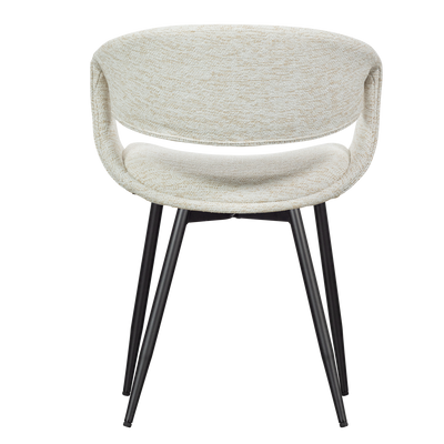 WOOOD Yossi Matstol i Naturlig Färg med Svart Metallben 2 st