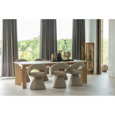 WOOOD Winter Svängbar Matstol i Naturlig Melange