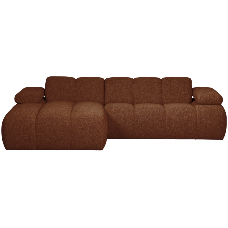 WOOOD Mojo Chaiselongue Soffa Vänster Bouclé Rost
