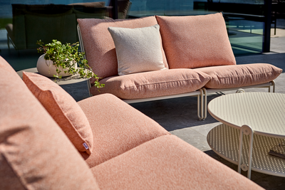 Brafab Blixt fåtölj Pearl White/Teddy Orange