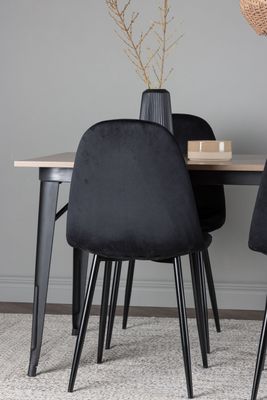 Venture Home Matgrupp Tempe med 4st matstolar Polar