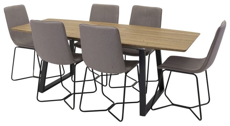 Venture Home Matgrupp Inca med 4st matstolar X-Matstol