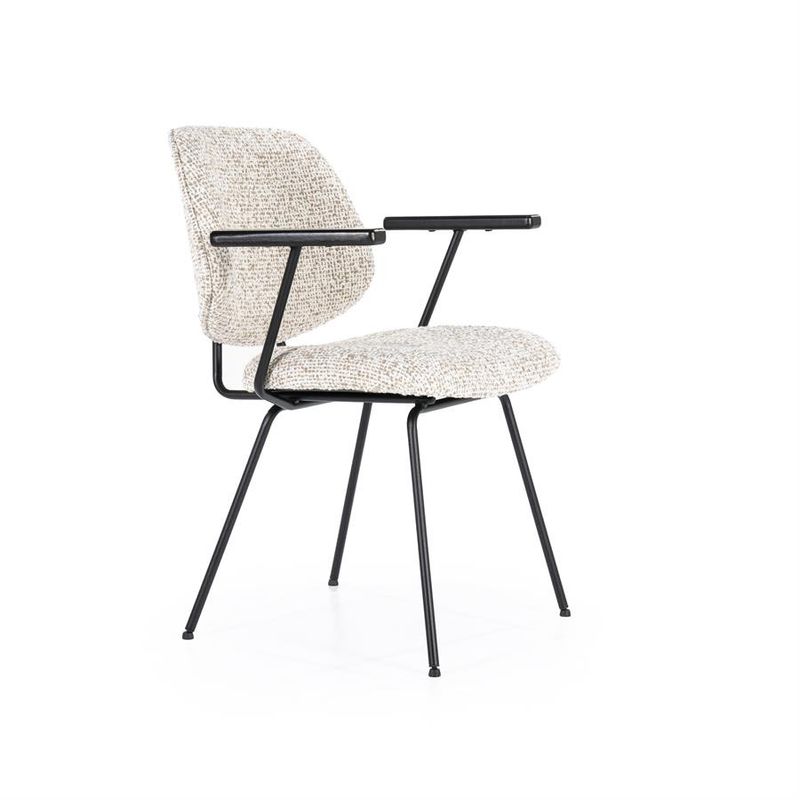 Eleonora Stol Jon med armstöd - Beige Maywood