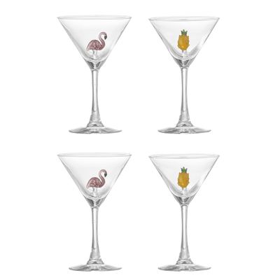 Bloomingville Misa Cocktail Glas, Multipack, Clear, Glas