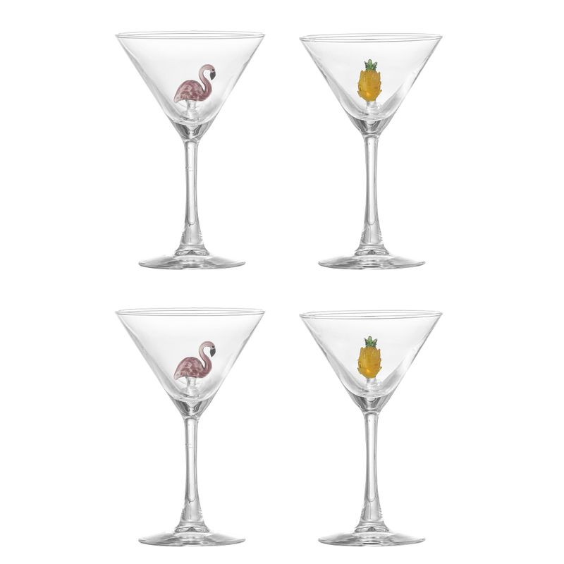 Bloomingville Misa Cocktail Glas, Multipack, Clear, Glas