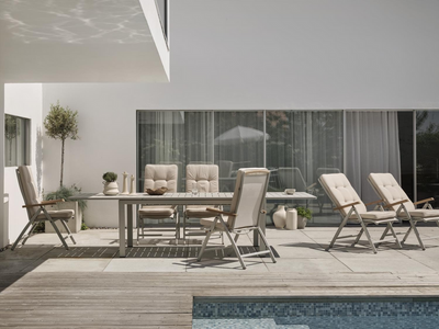 Brafab Lomma Förlängningsbart Matbord 100x194-312 cm Ljusgrå