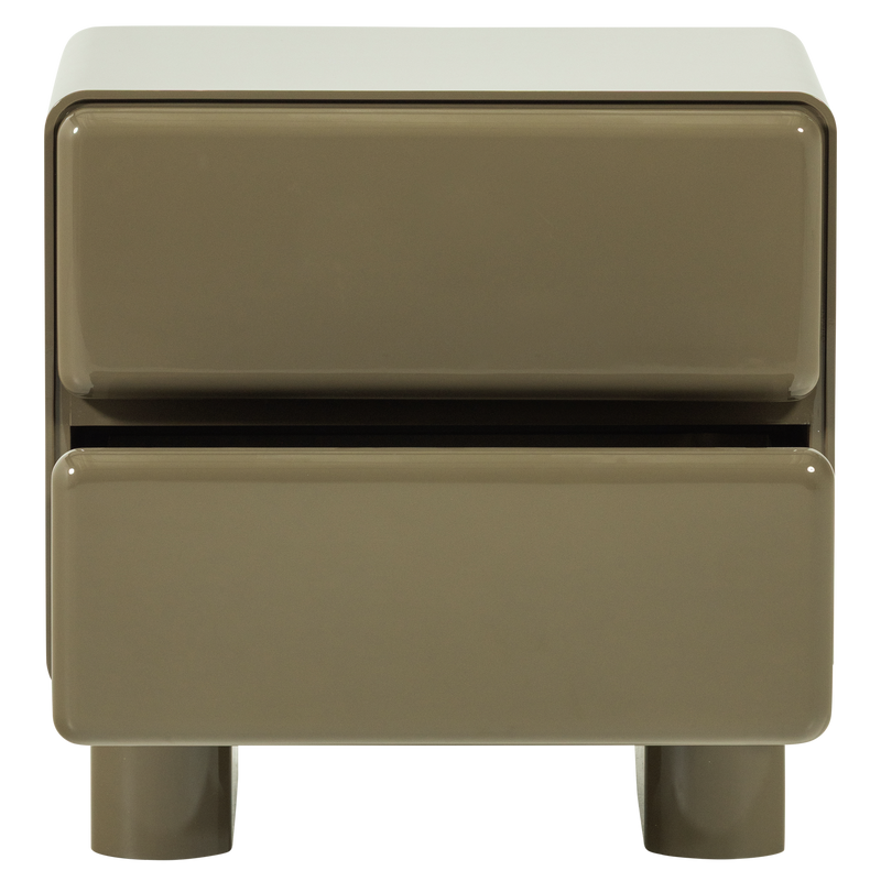 WOOOD Lustra Byrå/Nattduksbord Grön Högblank