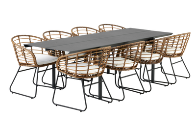 Brafab Covelo Matstol Natur/Vit