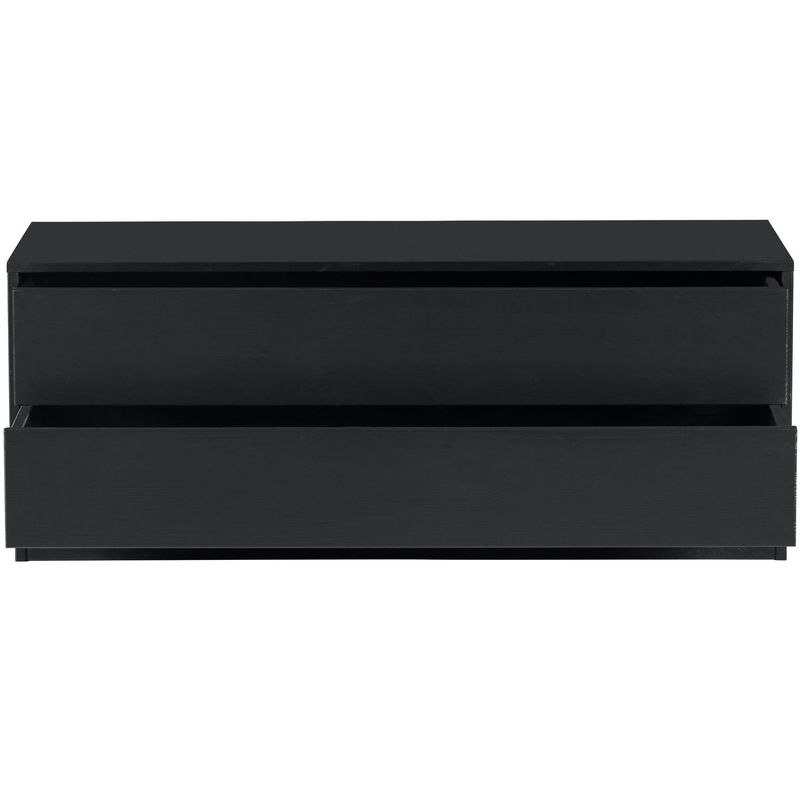 WOOOD FINCA TV-Bänk 100 cm Grenen Djup Svart